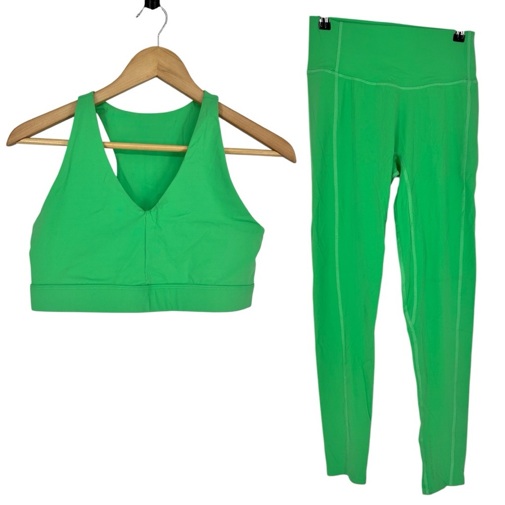 Terez Action Racerback Medium Impact Sports Bra High Waist Leggings Set Medium